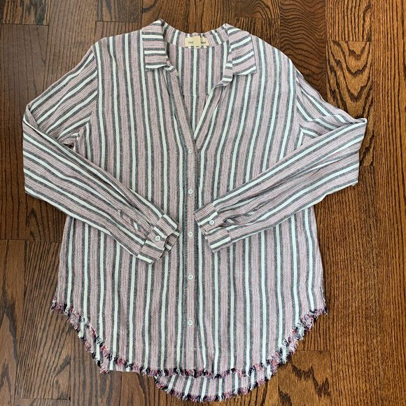 Anthropologie Striped Oversized Buttondown - Picture 6 of 6